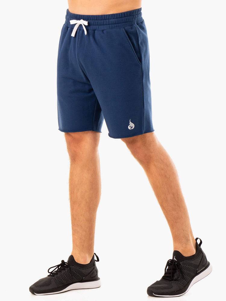 Szorty Męskie Ryderwear Men Shorts Recharge Track Gym Niebieskie | PL2748YU