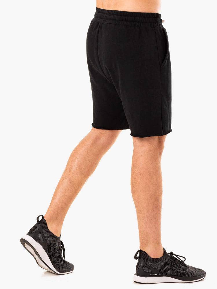 Szorty Męskie Ryderwear Men Shorts Recharge Track Gym Czarne | PL2750RW