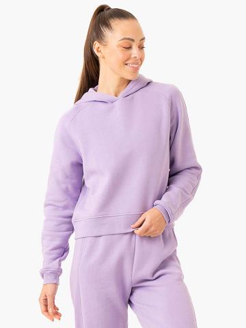 Bluzy Z Kapturem Damskie Ryderwear Women Hoodie Sideline Fioletowe | PL2447OR