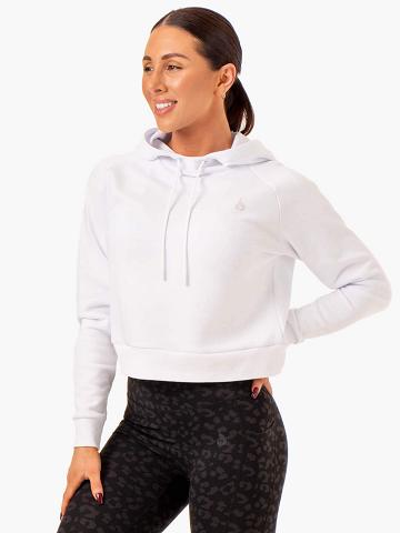 Bluzy Z Kapturem Damskie Ryderwear Women Hoodie Ultra Pullover Białe | PL2488ZG