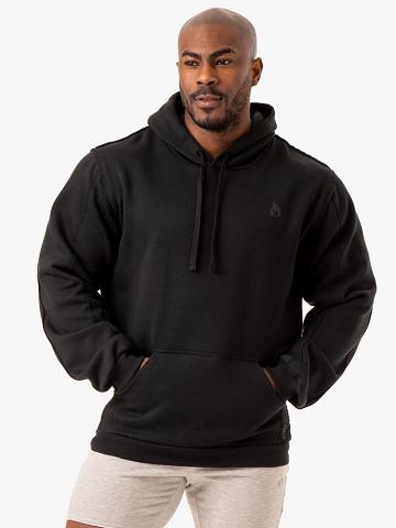 Bluzy Z Kapturem Męskie Ryderwear Men Hoodie Force Pullover Czarne | PL2693HK