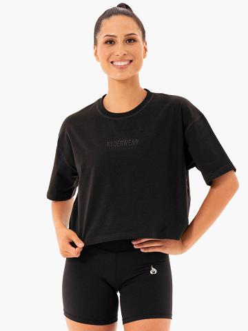 Koszulki Damskie Ryderwear Women T Shirts Studio Czarne | PL1453MA