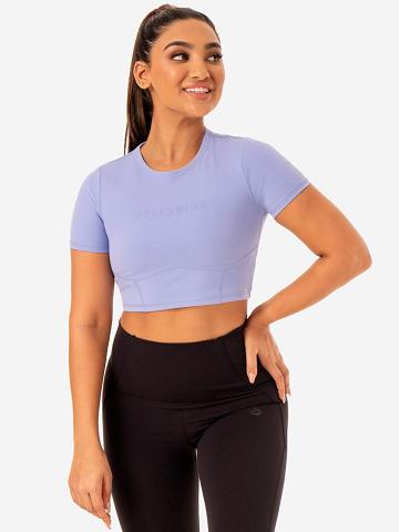 Koszulki Damskie Ryderwear Women T Shirts Sola Fitted Fioletowe | PL1454QZ