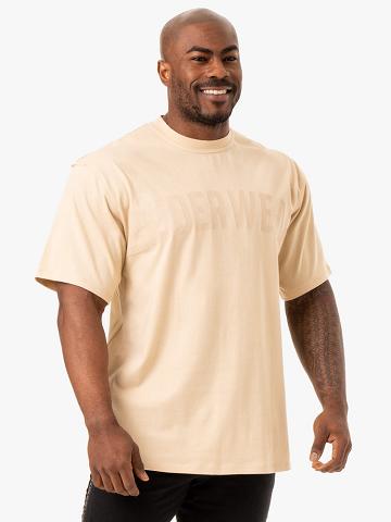 Koszulki Męskie Ryderwear Men T Shirts Force Oversized Brązowe | PL2921WY