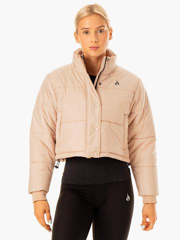 Kurtka Damskie Ryderwear Women Jackets Apex Puffer Beżowe | PL2434CE