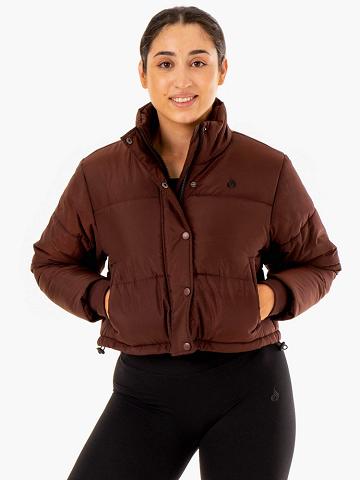 Kurtka Damskie Ryderwear Women Jackets Apex Puffer Czekolada | PL2435XF