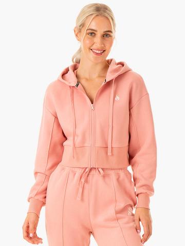 Kurtka Damskie Ryderwear Women Jackets Revival Zip Up Różowe | PL2441GL