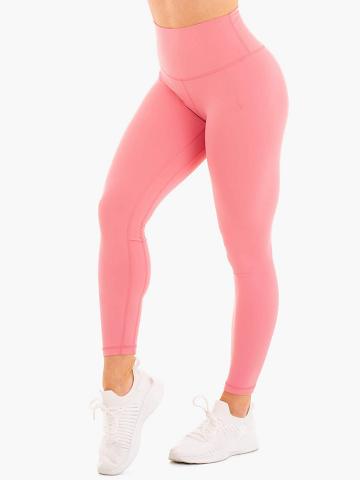 Legginsy Damskie Ryderwear Women Leggings NKD High Waisted Różowe | PL2238TV