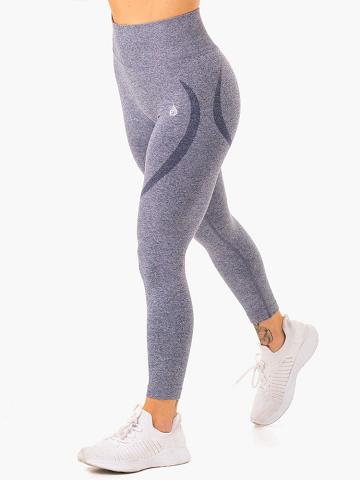 Legginsy Damskie Ryderwear Women Leggings Sculpt Seamless Granatowe | PL2259MA