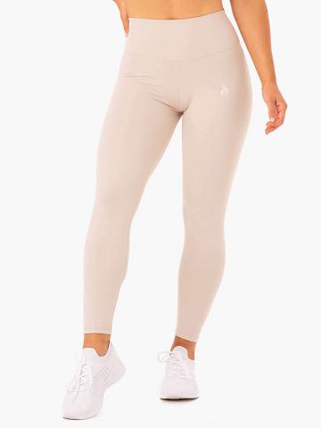 Legginsy Damskie Ryderwear Women Leggings Base Full Length High Waisted Głęboka Brązowe | PL2281CE