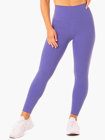 Legginsy Damskie Ryderwear Women Leggings NKD Align Fioletowe | PL2282VD