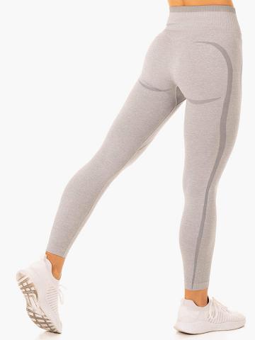 Legginsy Damskie Ryderwear Women Leggings Excel Seamless High Waisted Szare | PL2328BC