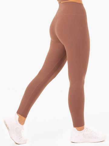 Legginsy Damskie Ryderwear Women Leggings NKD Refine High Waisted Beżowe | PL2335JJ