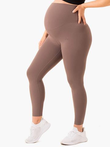 Legginsy Damskie Ryderwear Women Leggings Active Bump Czekolada | PL2382CE