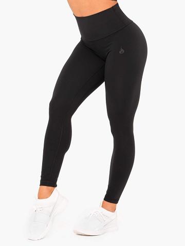 Legginsy Damskie Ryderwear Women Leggings NKD High Waisted Czarne | PL2390FM