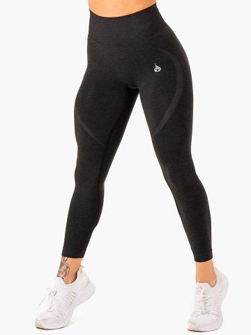 Legginsy Damskie Ryderwear Women Leggings Sculpt Seamless Czarne | PL2391DN