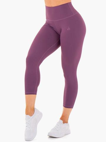 Legginsy Damskie Ryderwear Women Leggings Motion High Waisted 7/8 Fioletowe | PL2411LH