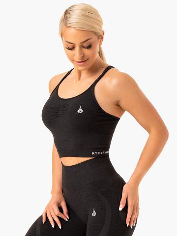 Podkoszulki Damskie Ryderwear Women Tanks Sculpt Seamless Czarne | PL1129FM