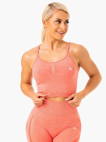 Podkoszulki Damskie Ryderwear Women Tanks Sculpt Seamless Koralowe | PL1211KI