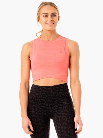 Podkoszulki Damskie Ryderwear Women Tanks Ultra Scoop Koralowe | PL1226UT