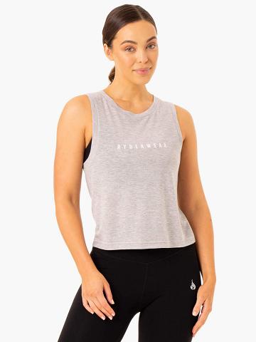 Podkoszulki Damskie Ryderwear Women Tanks Replay Szare | PL1241CE