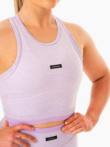 Podkoszulki Damskie Ryderwear Women Tanks Excel Seamless Lawenda | PL1278UT