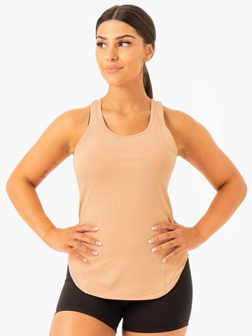 Podkoszulki Damskie Ryderwear Women Tanks Transform Treningowe Brązowe | PL1323MA