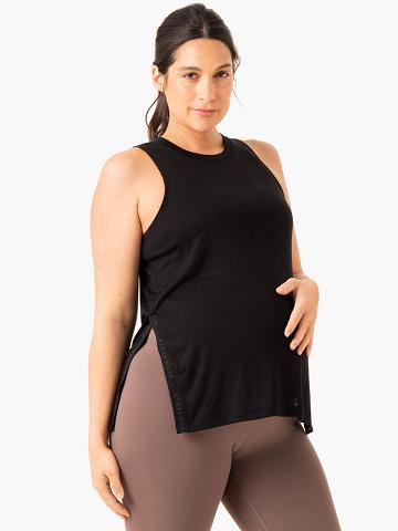 Podkoszulki Damskie Ryderwear Women Tanks Active Bump Czarne | PL1324QZ