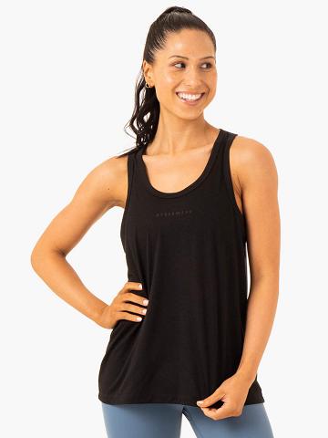 Podkoszulki Damskie Ryderwear Women Tanks Ease Relaxed Czarne | PL1326EX