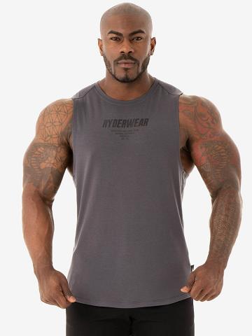 Podkoszulki Męskie Ryderwear Men Tanks Core Baller Tank Szare | PL3071SO