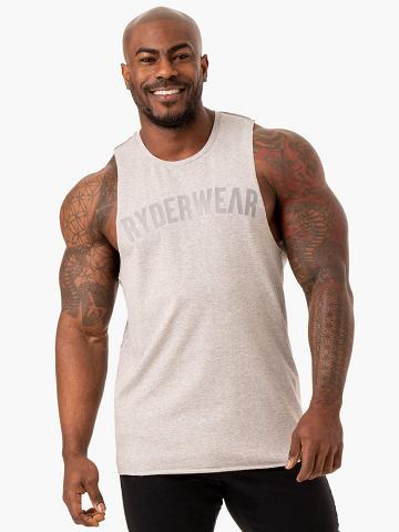 Podkoszulki Męskie Ryderwear Men Tanks Force Baller Tank Szare | PL3041VD