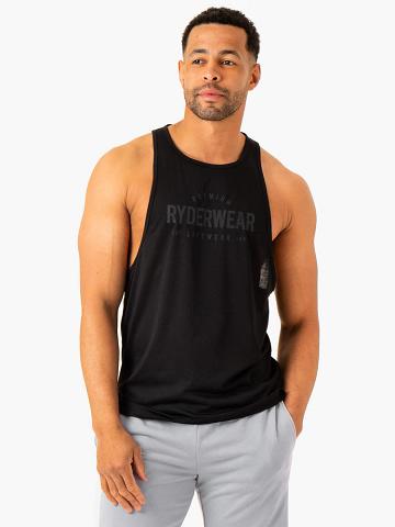 Podkoszulki Męskie Ryderwear Men Tanks Heritage Baller Tank Czarne | PL3029OR