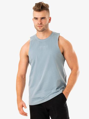 Podkoszulki Męskie Ryderwear Men Tanks Limitless Baller Tank Niebieskie | PL3004IS