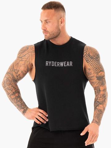 Podkoszulki Męskie Ryderwear Men Tanks Performance Baller Tank Czarne | PL2990RW