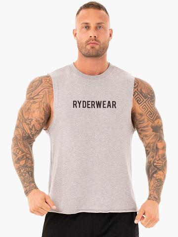 Podkoszulki Męskie Ryderwear Men Tanks Performance Baller Tank Szare | PL2991EX