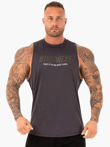 Podkoszulki Męskie Ryderwear Men Tanks Strength Baller Tank Tytan | PL2974LH