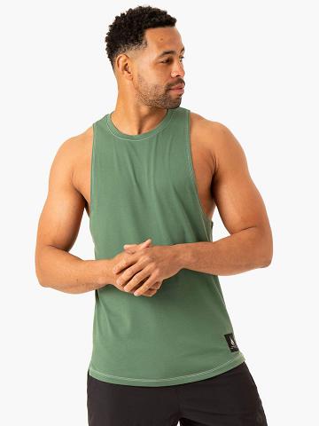 Podkoszulki Męskie Ryderwear Men Tanks Vital Baller Tank Zielone | PL2969BC