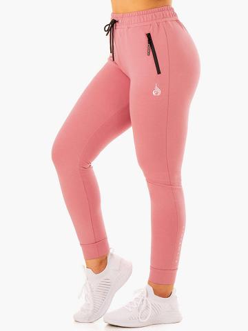 Spodnie Sportowe Damskie Ryderwear Women Track Pants Luxe Morelowe Różowe | PL1088NB