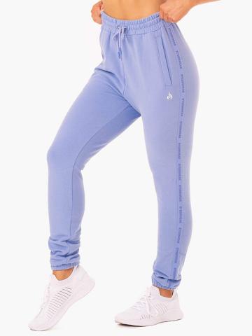 Spodnie Sportowe Damskie Ryderwear Women Track Pants Base High Waisted Fioletowe | PL1101SO