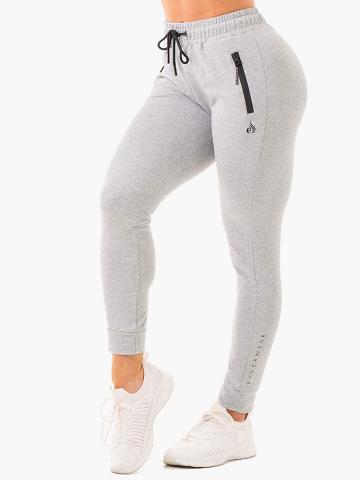 Spodnie Sportowe Damskie Ryderwear Women Track Pants Luxe Szare | PL1118EX