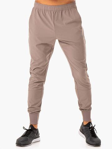 Spodnie Sportowe Męskie Ryderwear Men Track Pants Division Woven Joggers Szare Brązowe | PL3145OR