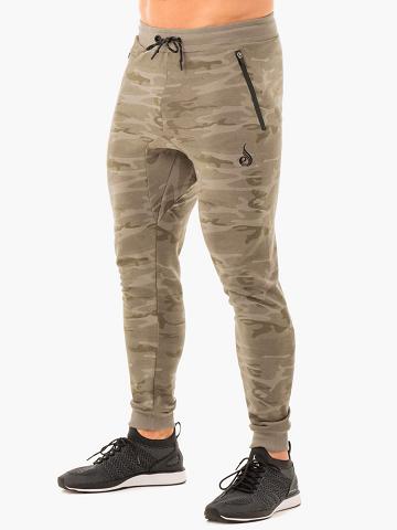 Spodnie Sportowe Męskie Ryderwear Men Track Pants Combats Khaki Camo | PL3147UT