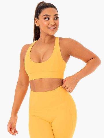 Staniki Sportowe Damskie Ryderwear Women Sports Bra Sola Mango | PL1704JJ