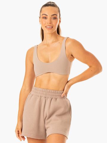 Staniki Sportowe Damskie Ryderwear Women Sports Bra Elevate Lounge Głęboka Brązowe | PL1749PQ