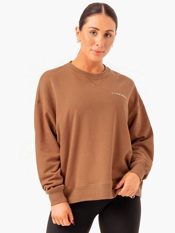 Swetry Damskie Ryderwear Women Sweaters Recover Lekkie Beżowe | PL1515PQ