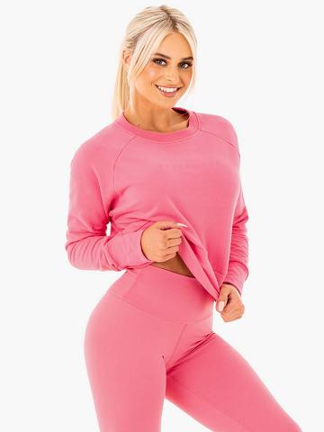 Swetry Damskie Ryderwear Women Sweaters Motion Różowe | PL1534EX