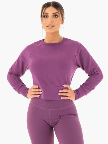 Swetry Damskie Ryderwear Women Sweaters Motion Fioletowe | PL1538UT