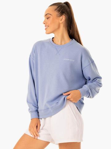 Swetry Damskie Ryderwear Women Sweaters Recover Lekkie Niebieskie | PL1580VD