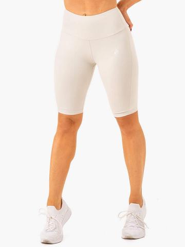 Szorty Damskie Ryderwear Women Shorts Action Bike Białe Szare | PL2069KI