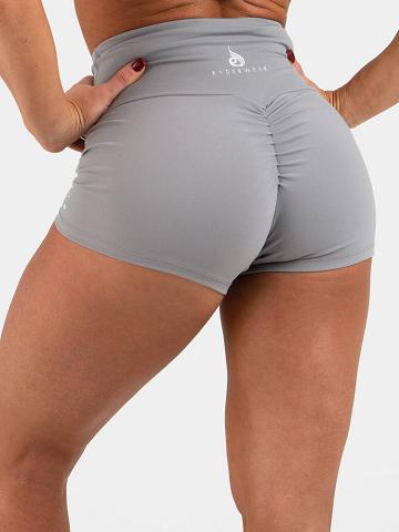 Szorty Damskie Ryderwear Women Shorts Animal Scrunch Bum Szare | PL2114AP